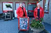 september 2020 – Dei aller fleste som handlar hos oss tek handhygiene og avstandsregelen på alvor, fortel Åse Marie Økland, kjøpmann ved Nærbutikken i Auklandshamn. Her saman med Borghild Økland, svigermor/og tilsett i butikken.