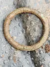 Ei ringspenne i koparlegering – truleg frå vikingtida. Den endelege dateringa er fylkesarkeologen no i ferd med å gjere. FOTO: PRIVAT