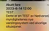 Onsdag klokka 12.00 testa politiet det nye nasjonale nødvarselet over heile landet. FOTO: ELLEN MARIE HAGEVIK