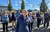 Sylvi Listhaug (Frp), her på besøk i Haugesund, lover kursendring dersom Frp kommer til makt. Foto: Morten Vågset Møller