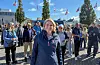 Sylvi Listhaug (Frp), her på besøk i Haugesund, lover kursendring dersom Frp kommer til makt. Foto: Morten Vågset Møller