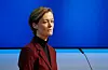 Kulturminister Anette Trettebergstuen held pressekonferanse om økonomiske tiltak knytt til koronasituasjonen. Foto: Torstein Bøe / NTB / NPK