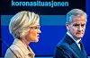 Regjeringa gjer denne veka ei grundig vurdering av dei noverande koronatiltaka. Her er helseminister Ingvild Kjerkol (Ap) og statsminister Jonas Gahr Støre (Ap). Foto: Heiko Junge / NTB / NPK