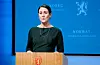 Kunnskapsminister Tonje Brenna (Ap under pressekonferansen om koronasituasjonen. Foto: Heiko Junge / NTB / NPK