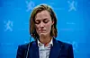 Kultur- og likestillingsminister Anette Trettebergstuen (Ap) på pressekonferansen der ho fortel at ho trekkjer seg som statsråd etter at ho har brote habilitetsreglane.