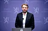 Næringsminister Jan Christian Vestre vil be Konkurransetilsynet om å sjå på prisvarslinga til daglegvareaktørane i media. Foto: Beate Oma Dahle / NTB / NPK