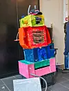 Robot for oppsamling av plast.