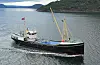 Den verna fraktebåten «Nyborg» kjem til Valevåg for å selja juletre fredag.