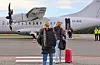 Stor auke i talet på passasjerar i fjor gjer at DAT utvidar tilbodet. Foto: Stord lufthamn