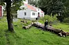Det gamle tuntreet var rote og måtte fellast, men gardshuset frå 1850 står traust og godt med adeltre i ryggrada. Utvending er huset restaurert og berga for lang tid framover, både tak og panel er skifta, og vindaugo er restaurert. – Det mest moderne i huset er ei varmepumpe, bekreftar huseigar Thomas Førde. Saman med kona Astrid Sandvik, ønskjer han å ta vare på bygningane og historia på den garden han vaks opp.