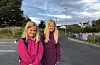 Søstrene Mathilde og Marlene Wirkola Lye, ser fram til å byrja i 2. og 5. klasse.