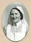 Bergljot Dørheim (1914-1997). Ho var sjukepleiarutdanna og arbeidde blant anna på Stavanger sjukehus under krigen.