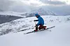 Arva etter Sondre Norheim er for lengst blitt ein nasjonalsport. Her er det kronprins Haakon som står telemark på Strandafjellet for nokre år sidan. Foto: Cornelius Poppe / NTB / NPK