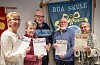 Med frå starten: F.v. Olaug Fagerland, Rakel Øyerhamn, Alf Edvin Hovda, Johannes Vandaskog og Astrid Hovda. Foto: Einar Vestvik