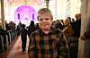 Jørgen Emil Lie var ein stolt tilskodar. Mora hans spelte både i musikkorpset og i MJØD band under julekonserten. Foto: Sigrund Breisti