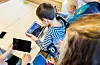 Det er stort engasjement for mindre skjerm for dei yngste elevane. – Lærarane skal framleis kunne bruke digitale verktøy når det styrkjer læringa. Men eg meiner det er få gode argument for å bruke digitale verktøy i undervisninga med barn som er 5–6 år gamle, seier kunnskapsminister Kari Nessa Nordtun (Ap). Foto: Gorm Kallestad / NTB / NPK